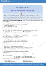 Đề thi học kì 1 Hóa 12 Kết nối tri thức - Đề số 7